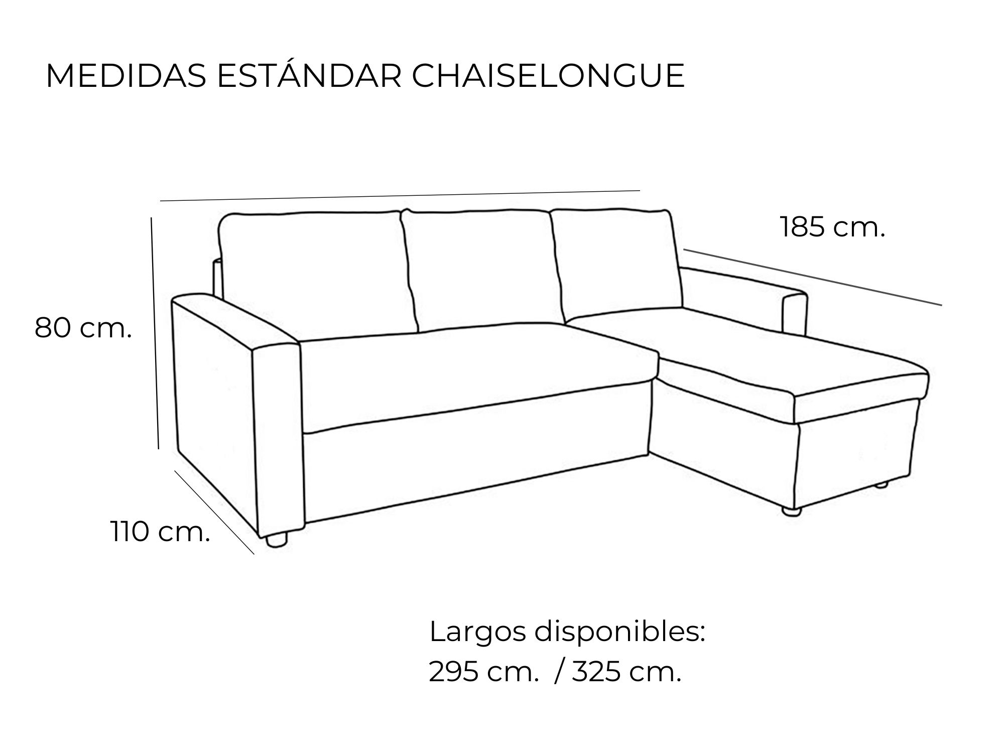 Sofá moderno de diseño Divani Toscana chaiselongue comprar online tienda